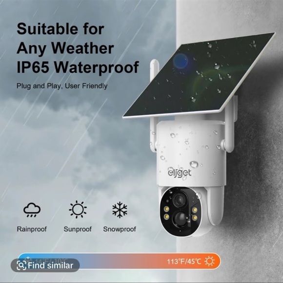 4G LTE Cellular Security Camera No Wifi Security Camera 2.5K Solar Camera Outd